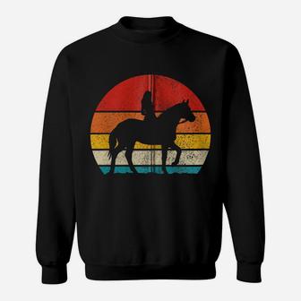 Horse Riding Vintage Retro Rider Horse Gifts For Girls Zip Hoodie Sweatshirt | Crazezy