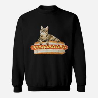 Hot Dog Cat Sweatshirt | Crazezy CA