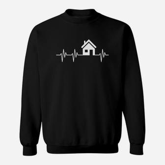 House Heartbeat Funny Realtor Real Estate Agen Gift Sweatshirt - Thegiftio UK