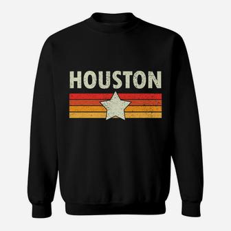 Houston Retro Vintage Shirt Gift Men Women Kids Sweatshirt | Crazezy