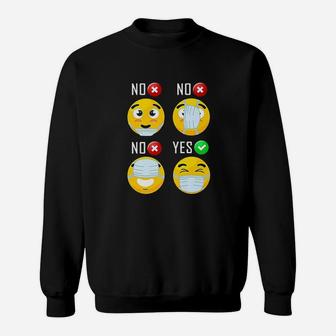 How To Wear A Funny Face Ma Sk Sweatshirt | Crazezy