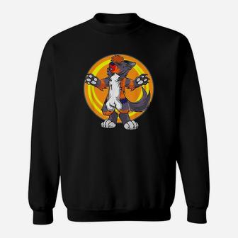 Howling Wolf Wolves Fursona Furry Gift Women Men Kids Sweatshirt | Crazezy DE