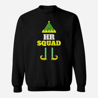 Human Resources Squad Elf Team Christmas Fun Costume Sweatshirt | Crazezy DE