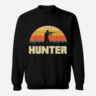Hunter Silhouette On Sunset Sweatshirt | Crazezy