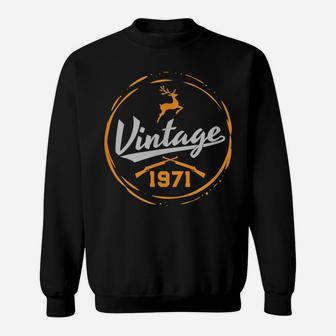 Hunters 50Th Birthday Vintage 1971 Sweatshirt | Crazezy AU