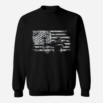 Hunting Archer American Flag Sweatshirt - Thegiftio UK