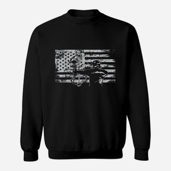 Hunting Archer American Flag Sweatshirt - Thegiftio UK