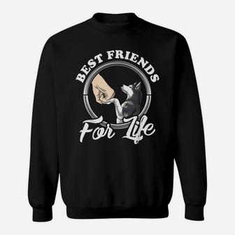 Husky Lover Design "Best Friends For Life" Funny Husky Sweatshirt | Crazezy
