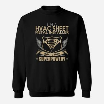 Hvac Sheet Metal Installer Sweatshirt - Thegiftio UK