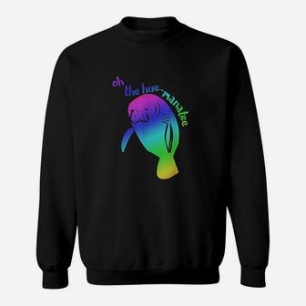 Hyper Color Hue Manatee Sweatshirt | Crazezy