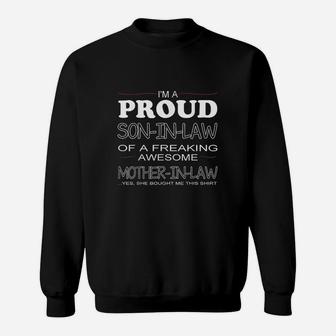 I Am A Proud Son In Law Sweatshirt | Crazezy UK