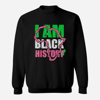 I Am Black History Aka Black History Month 2022 V2 Sweatshirt - Thegiftio UK