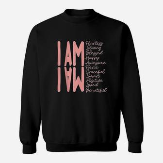 I Am Fearless, I Am Strong I Am Blessed Sweatshirt - Thegiftio UK