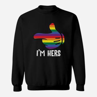 I Am Hers Rainbow Sweatshirt - Thegiftio UK