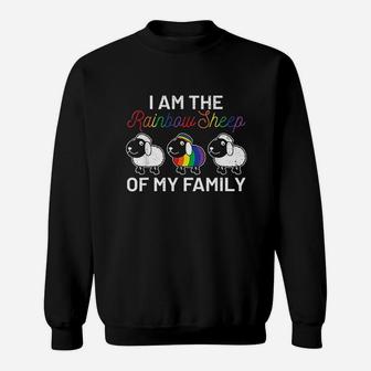 I Am The Rainbow Sheep Of My Family Im My Lgbt Pride Support Sweatshirt | Crazezy CA