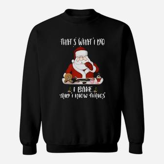 I Bake Santa Claus Sweatshirt - Monsterry