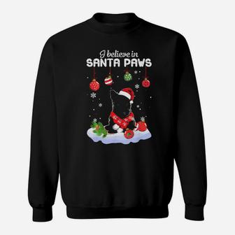 I Believe In Santa Paws Scottish Terrier Gift Sweatshirt - Monsterry DE