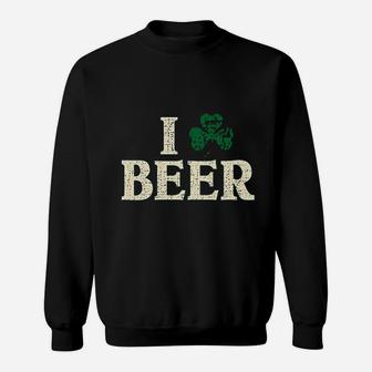 I Clover Beer St Patricks Day Irish Pats Sweatshirt - Thegiftio UK