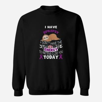 I Don't Have The Energy Sloth Sweatshirt - Thegiftio UK
