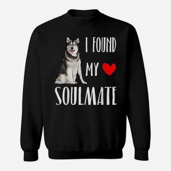 I Found My Soulmate Alaskan Malamute Dog Lover Best Friend Sweatshirt | Crazezy UK