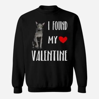 I Found My Valentine Day Oriental Cat Lover Gift Sweatshirt - Monsterry