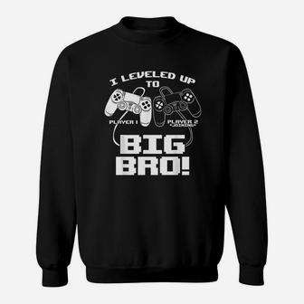 I Level Up To Big Bro Sweatshirt - Thegiftio UK