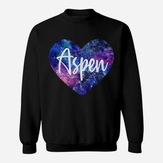 I Love Aspen Colorado Space Galaxy Sweatshirt | Crazezy UK