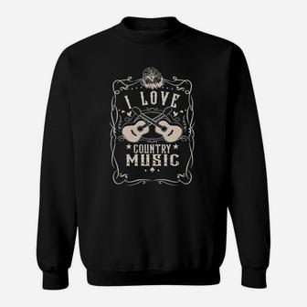 I Love Country Music Vintage Sweatshirt | Crazezy UK