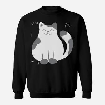 I Love Math And Cats Funny Cat Lover And Math Teacher Sweatshirt Sweatshirt | Crazezy
