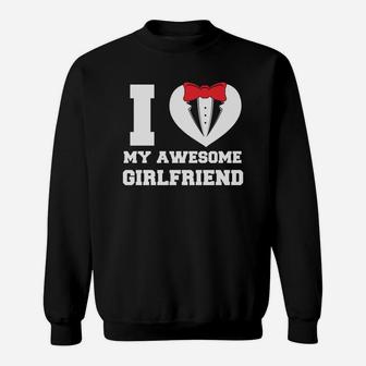 I Love My Awesome Girlfriend Valentine Gift Happy Valentines Day Sweatshirt - Seseable