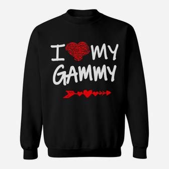 I Love My Gammy Valentine Day Gift For Mother Sweatshirt - Monsterry