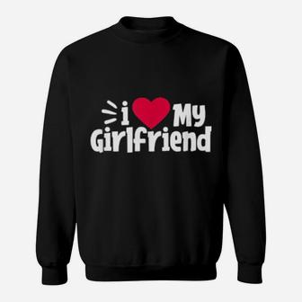 I Love My Girlfriend Couples Boyfriend Valentine's Day Sweatshirt - Monsterry