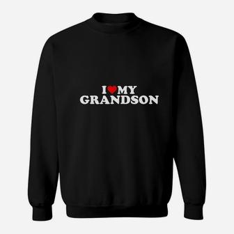 I Love My Grandson Sweatshirt | Crazezy