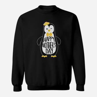 I Love My Mama Penguin Cute Happy Mothers Day Gift Sweatshirt | Crazezy