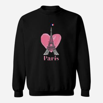 I Love Paris Eiffel Tower France Sweatshirt | Crazezy DE