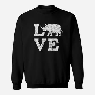 I Love Rhinos Sweatshirt | Crazezy UK