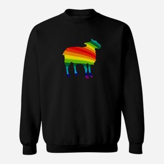 I Love Sheep Rainbow Sheep Prin Sweatshirt - Thegiftio UK