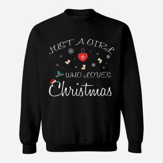 I Love Xmas Girls Christmas Trendy Gift Sweatshirt | Crazezy CA
