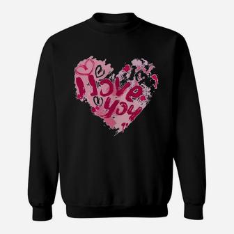 I Love You Lipstick Sweatshirt - Thegiftio UK