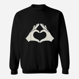 I Love You Shape A Heart Sweatshirt | Crazezy