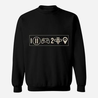 I Paused My Game To Be Here Funny Video Game Humor Joke Sweatshirt | Crazezy AU