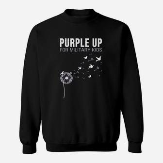 I Purple Up For Military Kids Sweatshirt | Crazezy CA