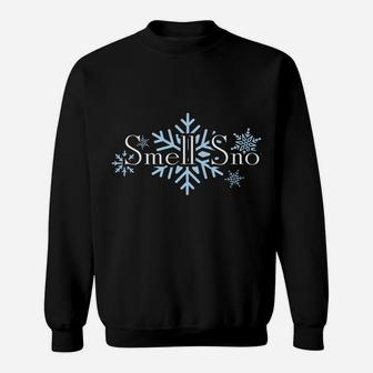 I Smell Snow Winter Christmas Holiday Snowflake Sweatshirt | Crazezy CA