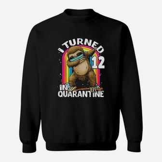 I Turned 12 In Dabbing Sloth Sweatshirt - Thegiftio UK