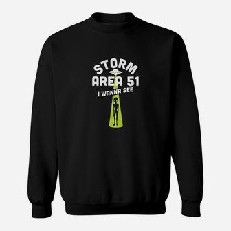 I Want To Believe Area 51 Ufo Alien Sweatshirt | Crazezy