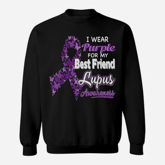 I Wear Purple For My Best Friend - Lupus Awareness Sweatshirt | Crazezy AU