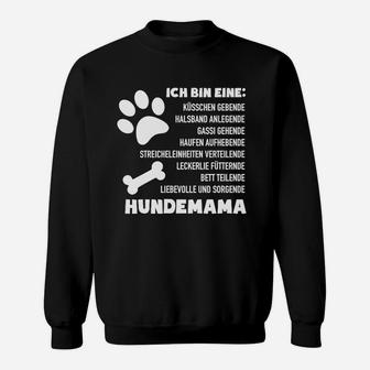 Ich Bin Eine Hunde Mama Sweatshirt, Pfotenabdruck & Liebevoller Spruch - Seseable