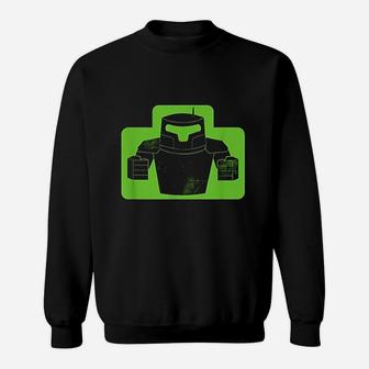 Iconic Twin Fisted Robot Ready To Fight A Battle Sweatshirt | Crazezy DE
