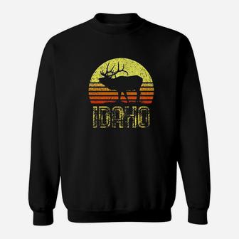 Idaho Vintage Retro Sunset Sweatshirt | Crazezy