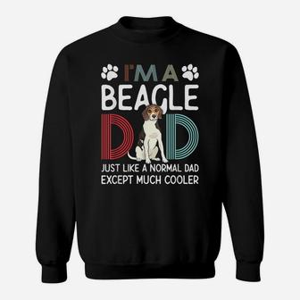 I'm A Beagle Dad Retro Beagle Dog Dad Funny Father's Day Sweatshirt | Crazezy